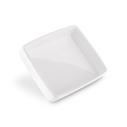 Maselniczka porcelanowa z pokrywką Tadar Ceramic 16,5 x 12 cm biała