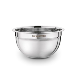 Miski nierdzewne z pokrywkami Konighoffer 16 cm 20 cm 24 cm satyna