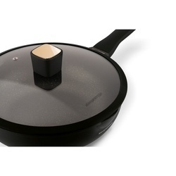 Patelnia WOK na indukcję z pokrywką Konighoffer Black Rose 30 cm