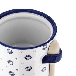 Pojemnik ceramiczny z łyżeczką Tadar Folklor 400 ml