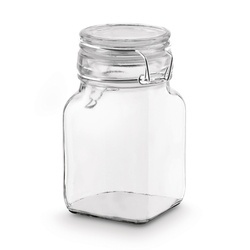Słoik z klipsem i silikonową uszczelką Tadar Kwadrat II 280 ml 