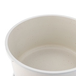 Zestaw garnków Starke Pro Compacti Cream 9 elementów odpinany uchwyt