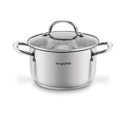 Zestaw garnków ze stali nierdzewnej Konighoffer Inoxera 8 elementów