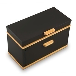 Chlebak stalowy dwupoziomowy Konighoffer Artesano 38 x 18 x 23 cm czarny