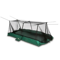 Hamak ogrodowy z moskitierą i linami Tadar Kemping 270 x 140 cm zielony