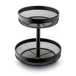 Koszyk na owoce dwupoziomowy Konighoffer Harmony 31 x 30 cm czarny