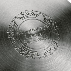 Zestaw nierdzewnych garnków na indukcję Konighoffer Petra 8 elementów