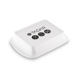 Maselniczka porcelanowa z pokrywką Tadar Ceramic 16,5 x 12 cm biała