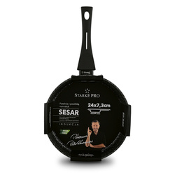 Patelnia indukcyjna głęboka non-stick Starke Pro Sesar 24 cm