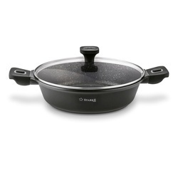 Patelnia marmurowa na indukcję krótkie uchwyty Starke Pro Svart Marble 28 cm