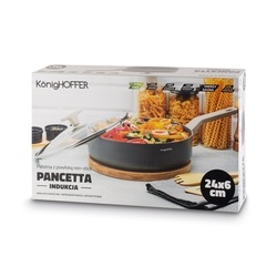 Patelnia na indukcję z pokrywką Konighoffer Pancetta 24 cm