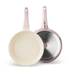 Zestaw garnków ceramicznych na indukcję Starke Pro Naturale Rose Gold 10 elementów