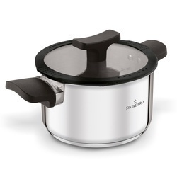 Zestaw garnków nierdzewnych z pokrywkami Starke Pro Eterno 8 elementów