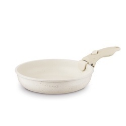 Zestaw garnków Starke Pro Compacti Cream 11 elementów odpinany uchwyt