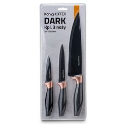 Zestaw noży kuchennych Konighoffer Dark 3 elementy