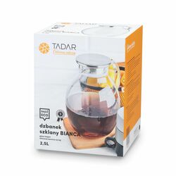 Dzbanek do herbaty borokrzemowy Tadar Bianca 2,5 l