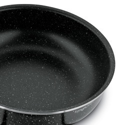 Komplet patelni głębokich z odpinaną rączką Konighoffer Spinel Black 20 / 24 / 28 cm indukcja