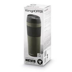 Kubek termiczny Konighoffer Nevis 450 ml ciemnozielony