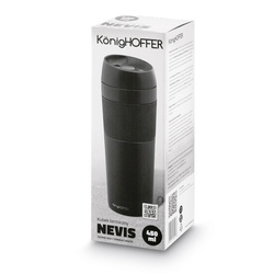 Kubek termiczny Konighoffer Nevis 450 ml czarny