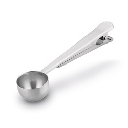 Miarka do kawy i herbaty z klipsem Tadar nierdzewna srebrna