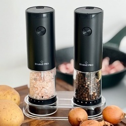 Młynki elektryczne do soli i pieprzu Starke Pro Vis 2 sztuki
