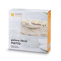 Patera szklana Tadar Roso 30 cm