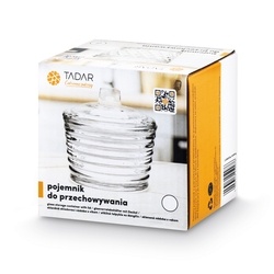 Pojemnik do przechowywania szklany z pokrywką Tadar Strip 250 ml