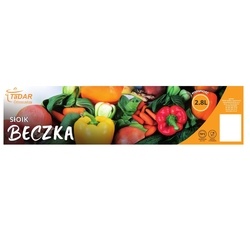 Słoik szklany Tadar Beczka 2,8 l