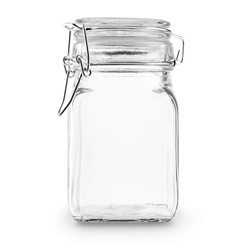 Słoik z klipsem i silikonową uszczelką Tadar Kwadrat II 280 ml