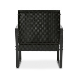 Stolik ze szklanym blatem i 2 fotele ogrodowe Tadar Madera