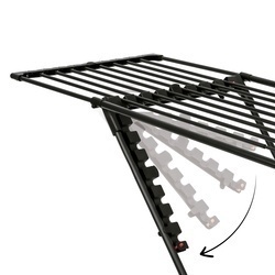 Suszarka balkonowa teleskopowa Konighoffer Spring Black 108-190 x 56 x 94 cm