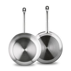 Zestaw 2 patelni stalowych na indukcję Starke Pro Gastro 24 cm 28 cm
