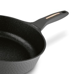 Zestaw garnków na indukcję Starke Pro Texture Grey 10 elementów i 3 noże Toshiro