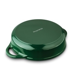 Brytfanna żeliwna emaliowana Konighoffer 3 l 28 x 7 cm okrągła zielona