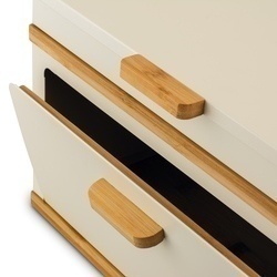 Chlebak stalowy dwupoziomowy Konighoffer Artesano 38 x 18 x 23 cm kremowy