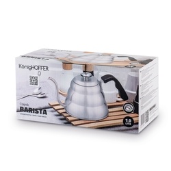 Czajnik z termometrem Konighoffer Barista 1 l srebrny