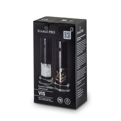 Młynki elektryczne do soli i pieprzu Starke Pro Vis 2 sztuki