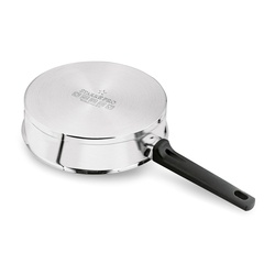 Patelnia nierdzewna non-stick z pokrywką Starke Pro Rigor 24 cm