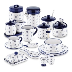 Pojemnik ceramiczny z łyżeczką Tadar Folklor 400 ml