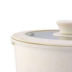 Zestaw garnków Starke Pro Compacti Cream 9 elementów odpinany uchwyt