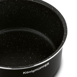 Zestaw garnków z odpinaną rączką Konighoffer Spinel Black 4 elementy bez indukcji