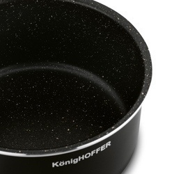 Zestaw garnków z odpinaną rączką Konighoffer Spinel Black 4 elementy indukcja 