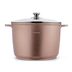 Garnek na indukcję wysoki Konighoffer Pollo Rose Gold 10 l i 2 nakładki