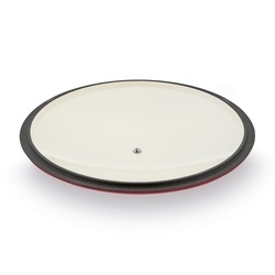 Komplet naczyń żeliwnych 5 elementów 2 garnki i patelnia Konighoffer czerwone