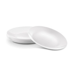 Komplet obiadowy Tadar Rita szkło hartowane 18 elementów