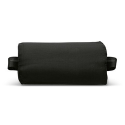 Leżak ogrodowy plażowy grawitacyjny ze stolikiem Tadar Black 63 x 160 x 80 cm
