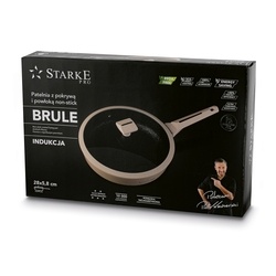 Patelnia na indukcję non-stick z pokrywką Starke Pro Brule 28 cm