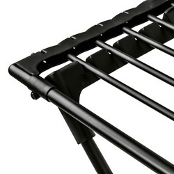 Suszarka balkonowa teleskopowa Konighoffer Spring Black 108-190 x 56 x 94 cm