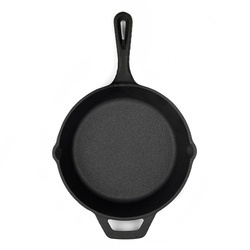 Zestaw 3 patelni żeliwnych z nakładką silikonową Konighoffer 20 cm 24,5 cm 29 cm