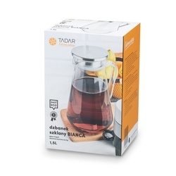 Dzbanek do herbaty borokrzemowy Tadar Bianca 1,5 l